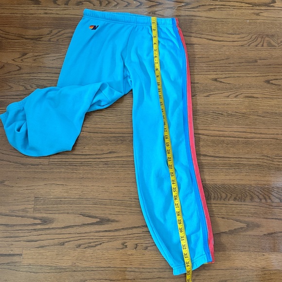 Aviator Nation Vibrant Blue Five Stripes Sweatpants - Picture 13 of 14